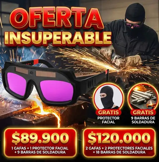 Gafas para soldadura + Protector Facial