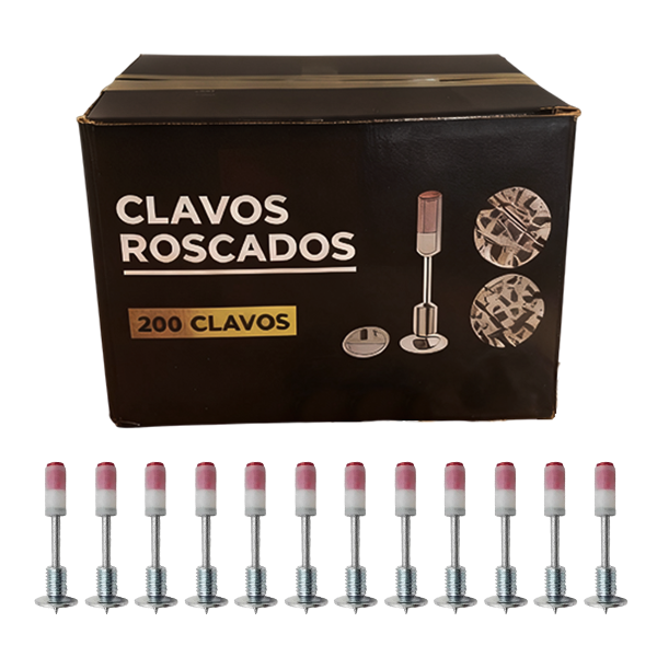 Caja x 200 clavos roscados