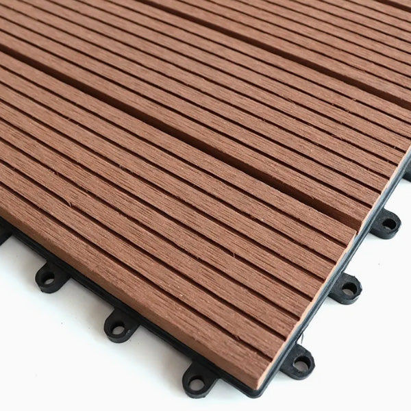 Piso de madera plástica WPC x 10 UND